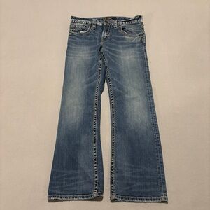 Silver Jeans Zac 32x32 32x29 Blue Faded Y2K Straight Leg High Rise Casual‎ Fall